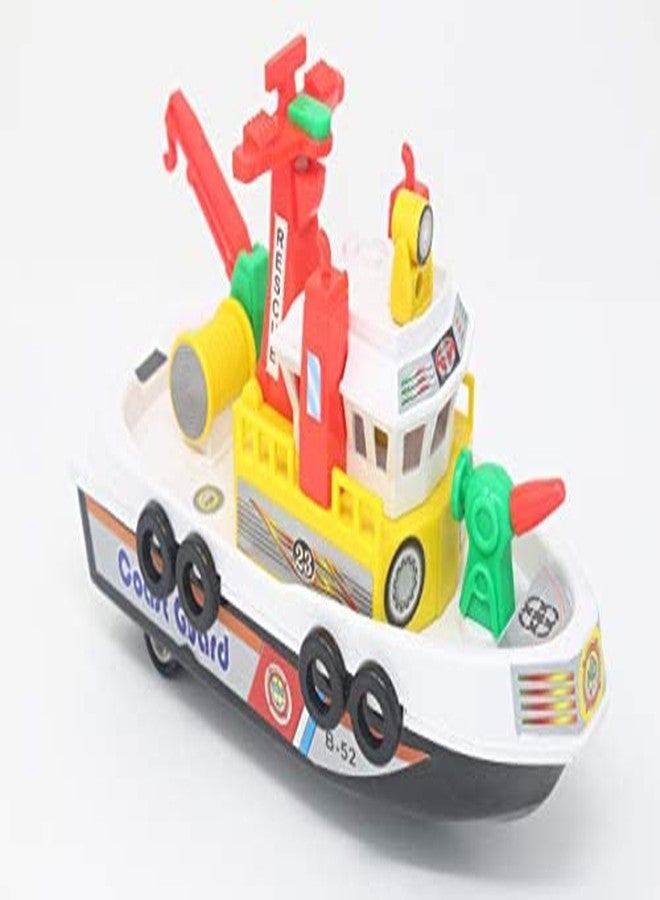 Shinsei City Harbour Boat Ship Maintenance Free Pullback Spring Action Race Toy Gift for Boys 3+ Years. Strong ABS Plastic, NO Sharp Edges, BIS Certified. Pack of 1, Color Yellow - Image 3